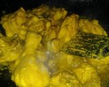 A picture of step 3 of Chicken highway karahi with rice.