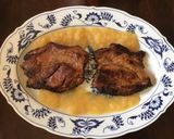 A picture of step 4 of California Farm Griddled Barbecued Pork Steaks.