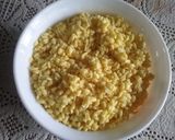 A picture of step 2 of Gujiya (Moong daal khoya and nariyal stuffed).