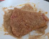 A picture of step 2 of Chicken breasts in breadcrumbs.