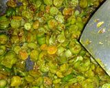 A picture of step 4 of Kundru fry.