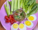 A picture of step 5 of Eggplant Soup with Boiled Eggs.