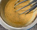 A picture of step 2 of Besan Cheela with Kasuri Methi.