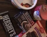 A picture of step 1 of Black Forest Trifle.