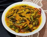 A picture of step 4 of Dahiwali bhindi sabzi (no onion no garlic recipe).