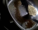 A picture of step 1 of Panch phoran Masoordal.