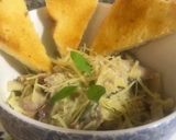 Foto del paso 5 de la receta: Pasta con salsa de tres quesos, champiñones y tocineta