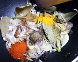 A picture of step 4 of Prawn Pulao.