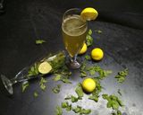 A picture of step 2 of Pudina nimbu ki shikanji.