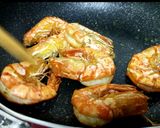 Gambar langkah 14 resipi Butter Prawn Bersarang.