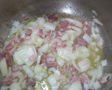 Foto del paso 2 de la receta: Guisantes con bacon y cebolla