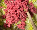 Une image de l'étape 2 de Parmentier de bœuf poireaux à la moutarde.