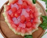 Foto langkah ke 3 dari resep Es Semangka Nata de Coco 🍉.