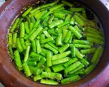 A picture of step 1 of Cluster Beans Muthia in Gravy.