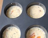 Une image de l'étape 2 de Mini quiches sans pâte au saumon fumé.