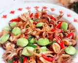 Foto langkah ke 7 dari resep Oseng Cumi Pete.