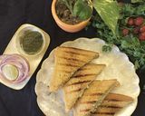 A picture of step 2 of Cheese cucumber sandwich.