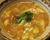 A picture of step 6 of Carrot Egg Drop Soup with Mochi Rice Cake.