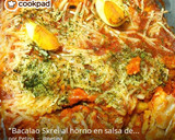 Foto del paso 4 de la receta: Bacalao skrei al horno en salsa de tomate gratinado