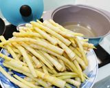豆瓣絞肉炒劍筍的食譜步驟2照片