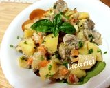 Pas rețetă Carne de curcan cu cartofi înnăbușiți în sos de iaurt 4 fotografie