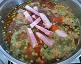 Mustáros - tejszínes - zöldséges ragu csirkecombbal recept fázis 4 fotója