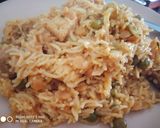 A picture of step 4 of Leftover Matar Paneer Pulao.