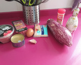 Foto del paso 1 de la receta: Berenjena rellena al microondas
