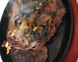 A picture of step 2 of My Sizzling Steak, Garlic Mushrooms & Onions. 😋.