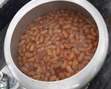 A picture of step 1 of Rajma Chawal.