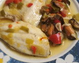 Foto del paso 3 de la receta: Dorada con pisto de mejillones
