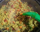 A picture of step 3 of Scrambled eggs mayo paste.