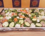 Foto del paso 5 de la receta: Pollo con vegetales al horno