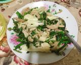 Hình bước làm 1 của món Xách trâu xào lá bông cải xanh
