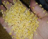 A picture of step 1 of Moong dal halwa.