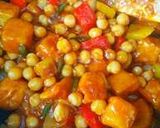 A picture of step 11 of Spicy Tofu Chana Chilli.