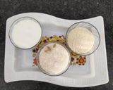 A picture of step 1 of Moria's pudding.