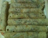 A picture of step 4 of Chicken Sriracha Wraps.