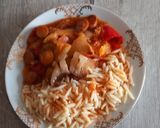 1925. Szalonnás virslis lecsó ! recept fázis 6 fotója
