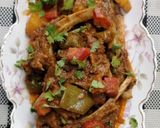A picture of step 8 of Mutton Tandoori Chops with Vegetables!.