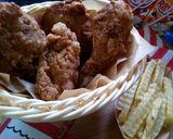 A picture of step 10 of #THE BIG FIVE#KIDS MENU Kuku Kikapu with Curly Chips.