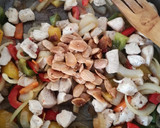 Foto del paso 6 de la receta: Espaguetis con pollo y almendras