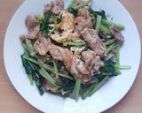 A picture of step 4 of Pad See Ew with Pork & Chinese Broccoli.