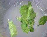 A picture of step 1 of Mint lemonade.
