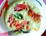 Une image de l'étape 4 de Gaspacho de courgettes au chèvre frais.