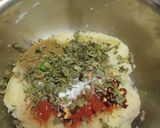 A picture of step 2 of Fried Aloo Tikki.