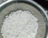 A picture of step 1 of Sabudana.
