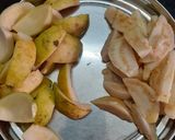 A picture of step 1 of Jamfal nu shak(Guava Curry).