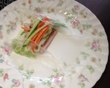 A picture of step 5 of Vietnam spring rolls.