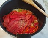 Foto del paso 3 de la receta: Rollitos de pollo y jamón en salsa de pimientos del piquillo